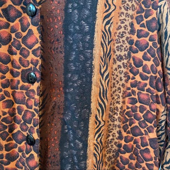 Animal Print Button Down Shirt - Picture 3 of 5